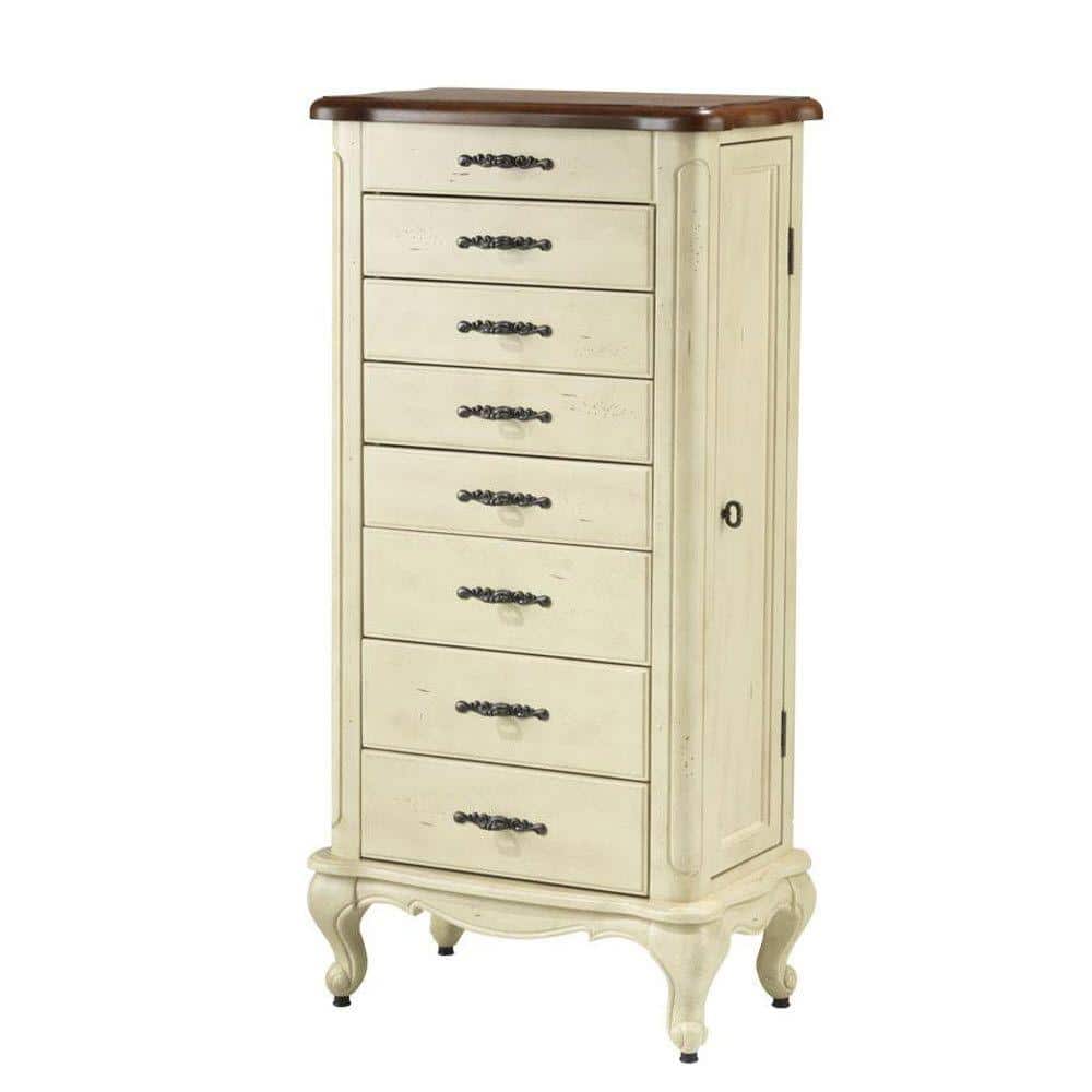 Collection Provence White Jewelry Armoire-0828700410 - The Home Depot