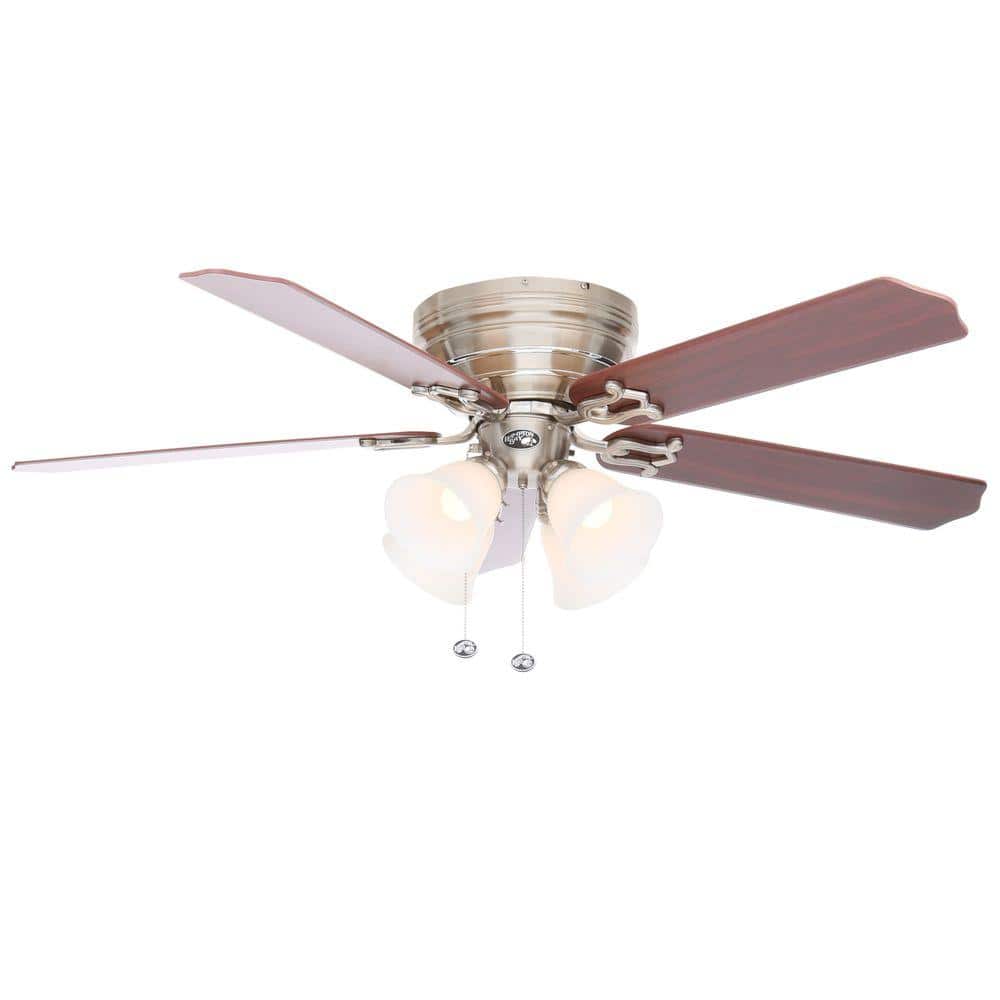 UPC 082392460105 product image for Hampton Bay Ceiling Fans Carriage House 52 in. Indoor Brushed Nickel Ceiling Fan | upcitemdb.com