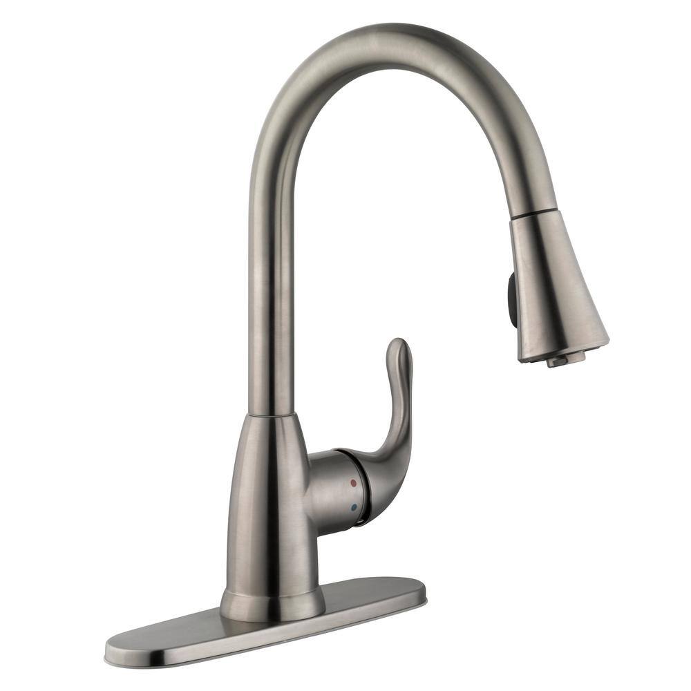 Glacier Bay Market Single Handle Pull Down Sprayer Kitchen Faucet within Amazing kitchen sink faucet glacier bay – the Top Resource