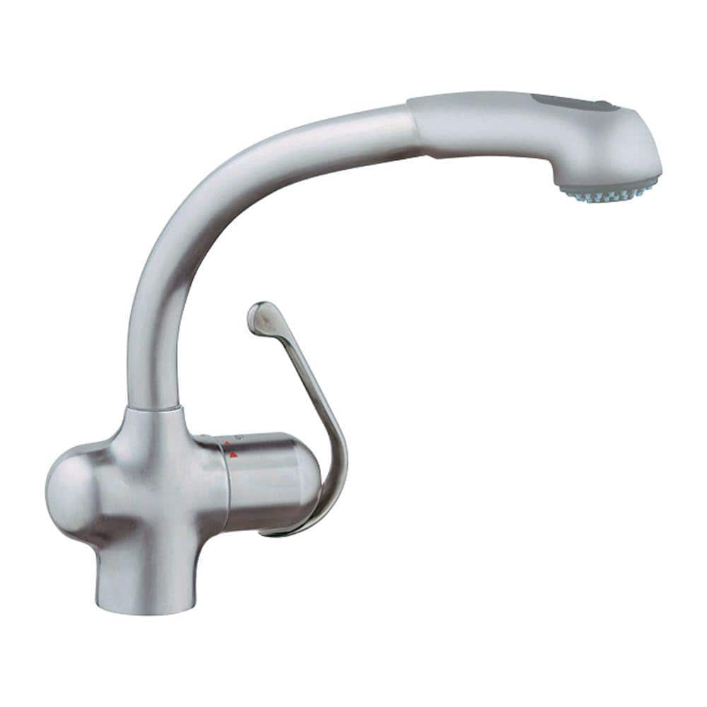 GROHE Ladylux Plus SingleHandle PullOut Sprayer Kitchen Faucet in