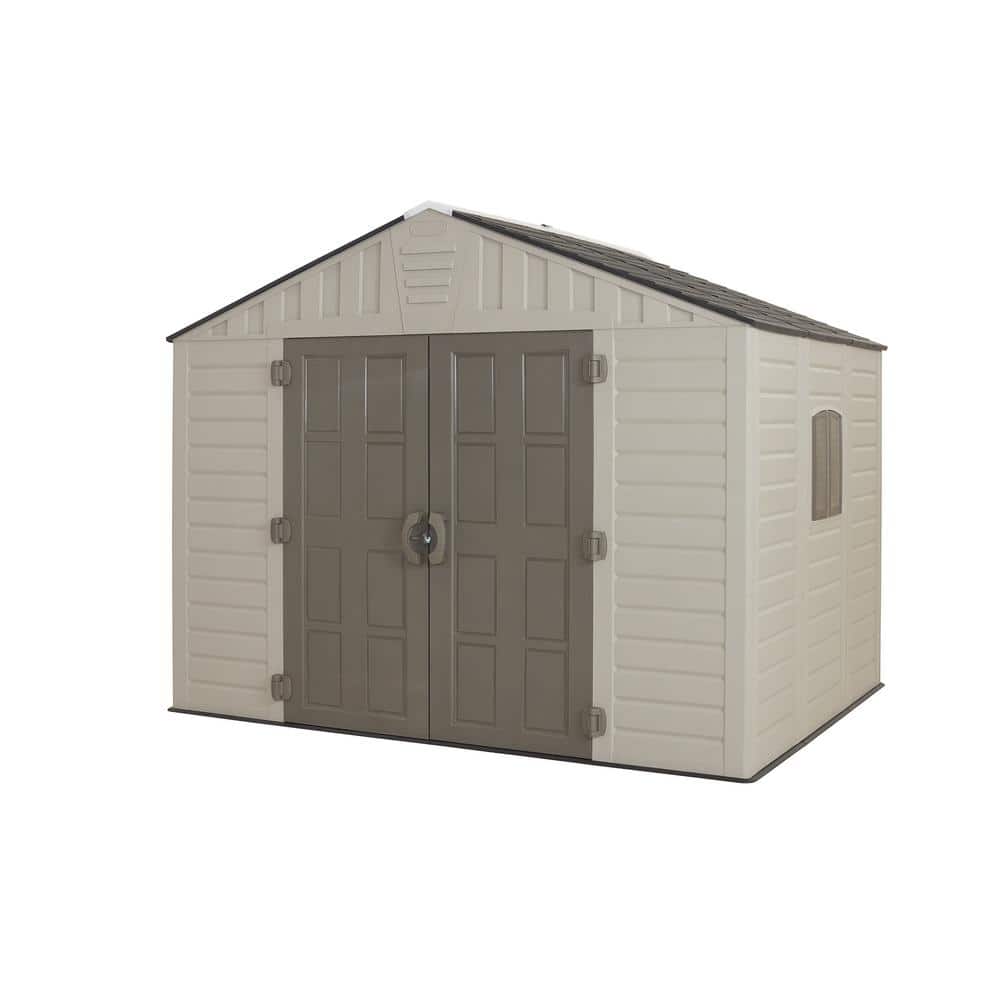 US Leisure 10 ft. x 8 ft. Keter Stronghold Resin Storage ...
