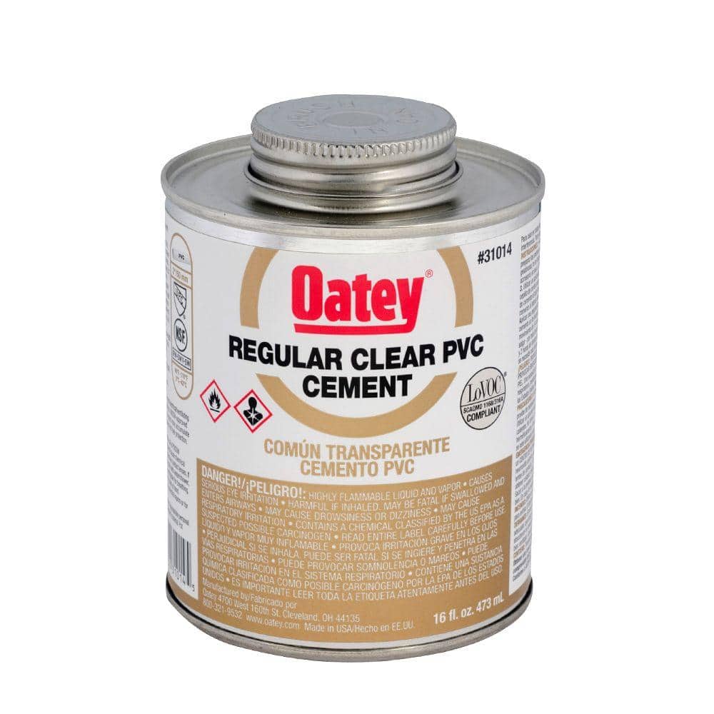 16 oz. PVC Clear Solvent Cement-310143 - The Home Depot