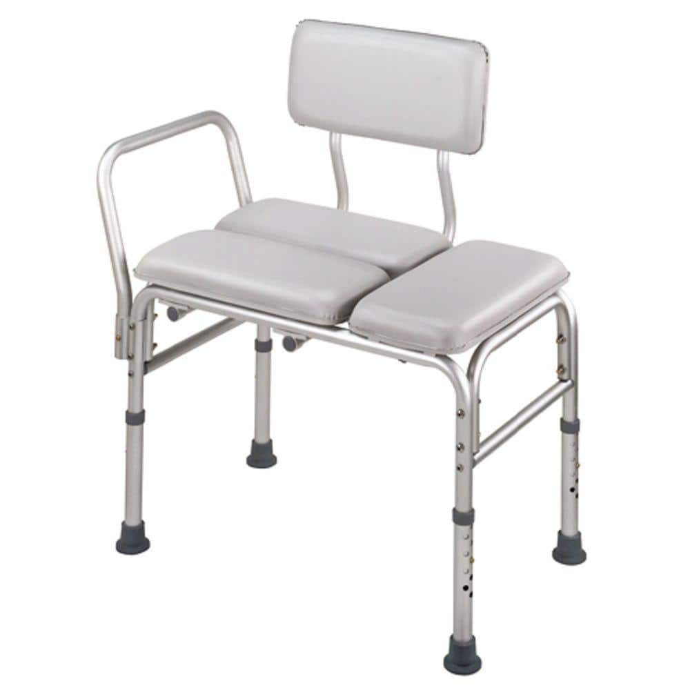 UPC 041298000020 product image for DMI Bathroom Aids 27 in. x 40 in. Deluxe Padded Transfer Bench in White 802-1726 | upcitemdb.com