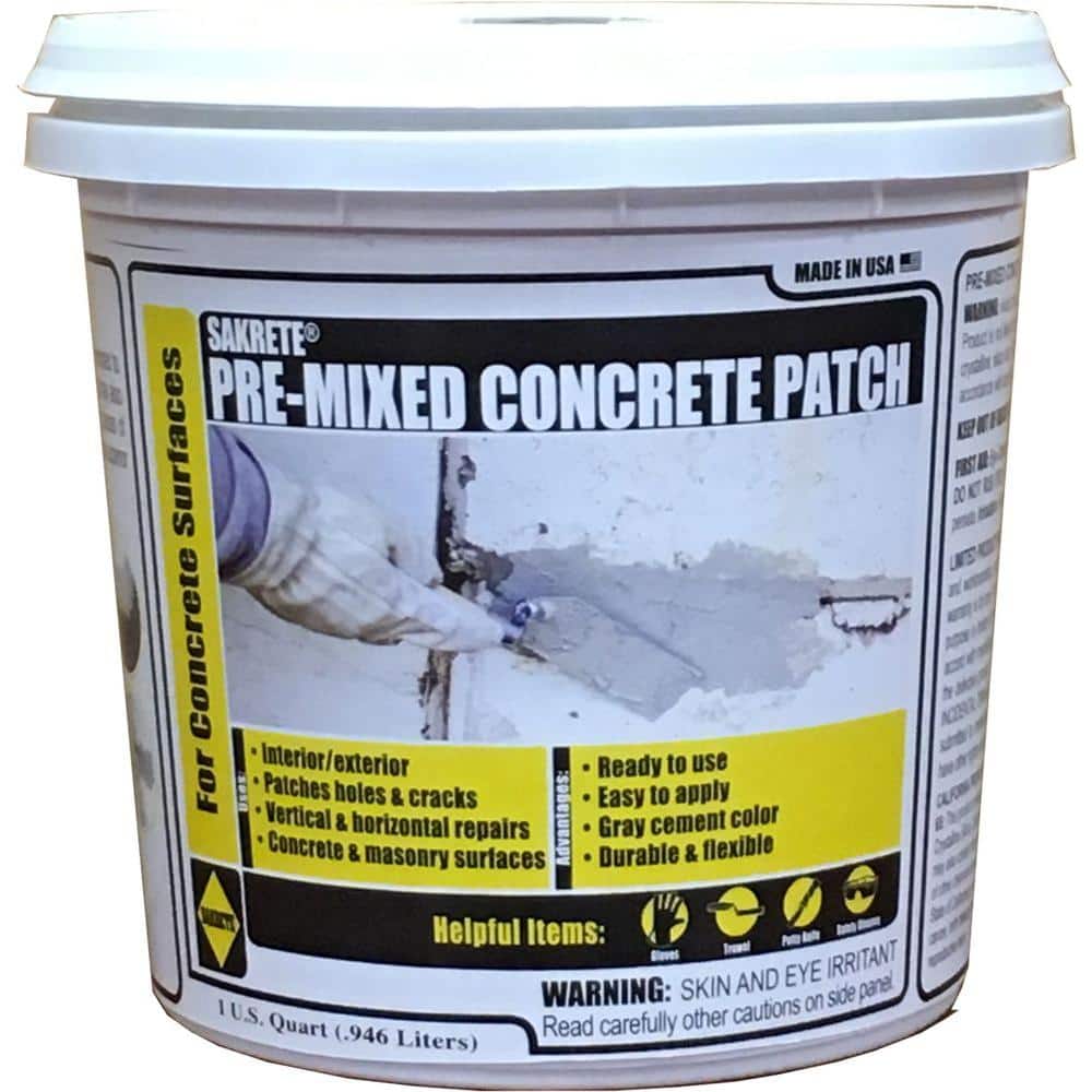 SAKRETE 1 Qt. Pre-Mixed Concrete Repair Patch-60205045 - The Home Depot