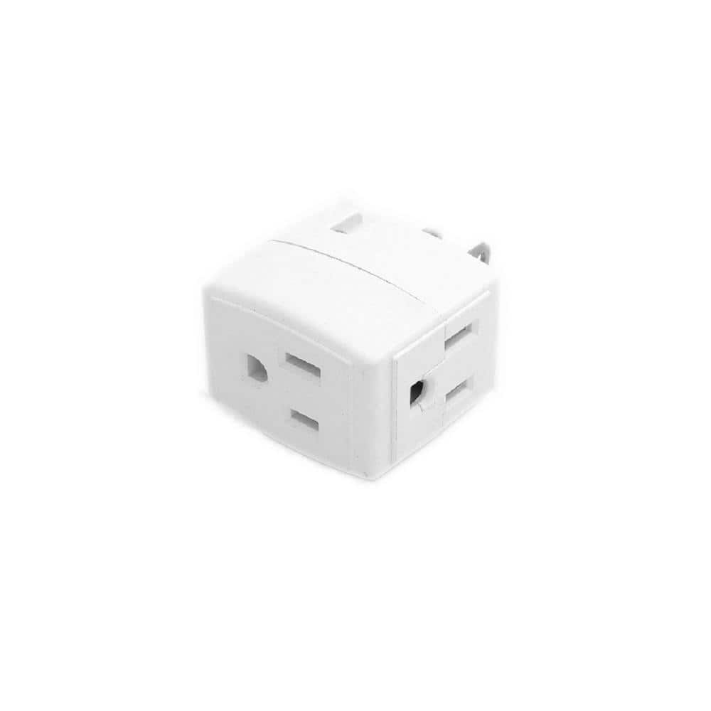 Progress Lighting White Track Accessory, Outlet Adapter-P8751-28 - The