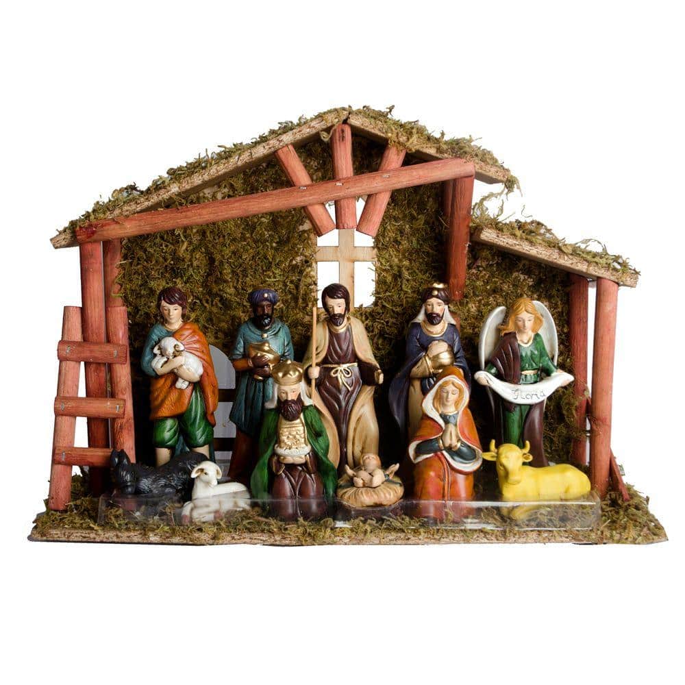Home Accents Holiday 5.25 in. Nativity Scene Set (12Piece