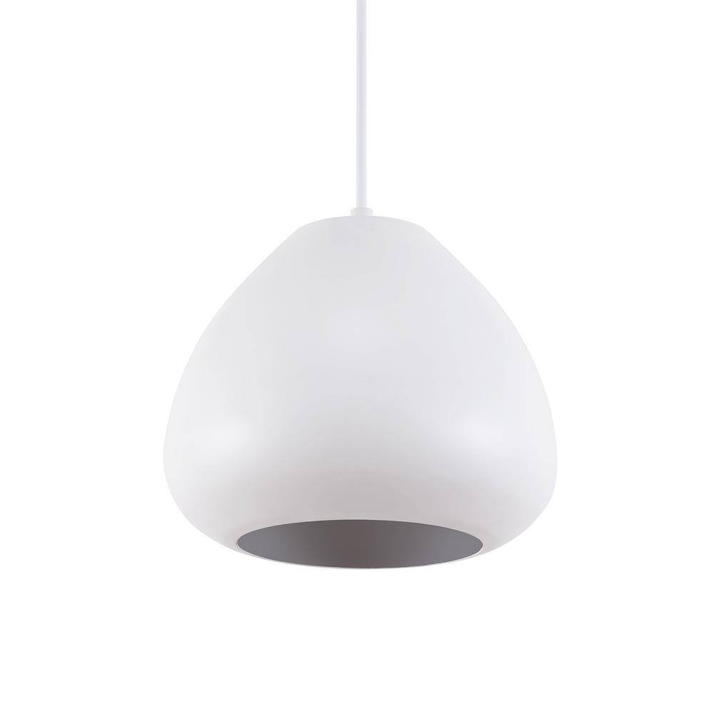 Southern Enterprises Cevera 1-Light White Dome Pendant Lamp was $89.99 now $40.71 (55.0% off)