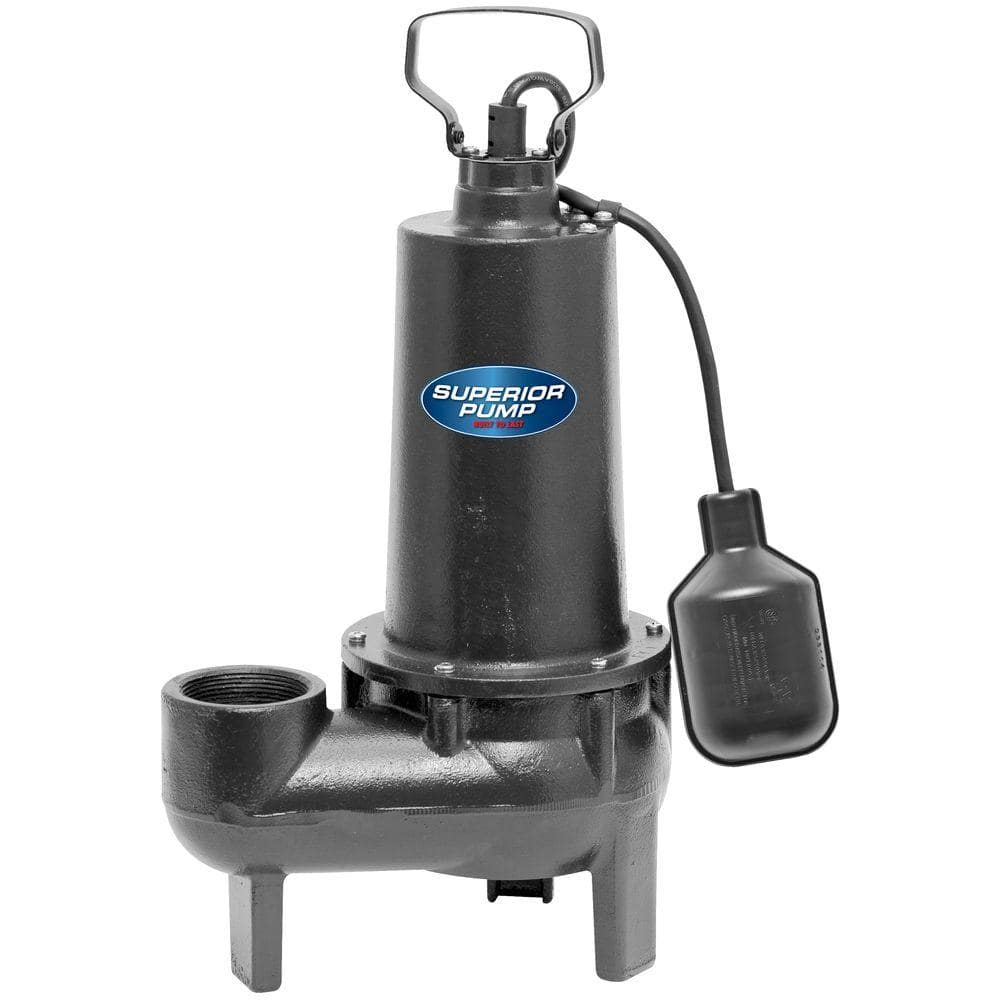 Superior Pump 12 Hp Submersible Cast Iron Sewage Pump 93501 The Home