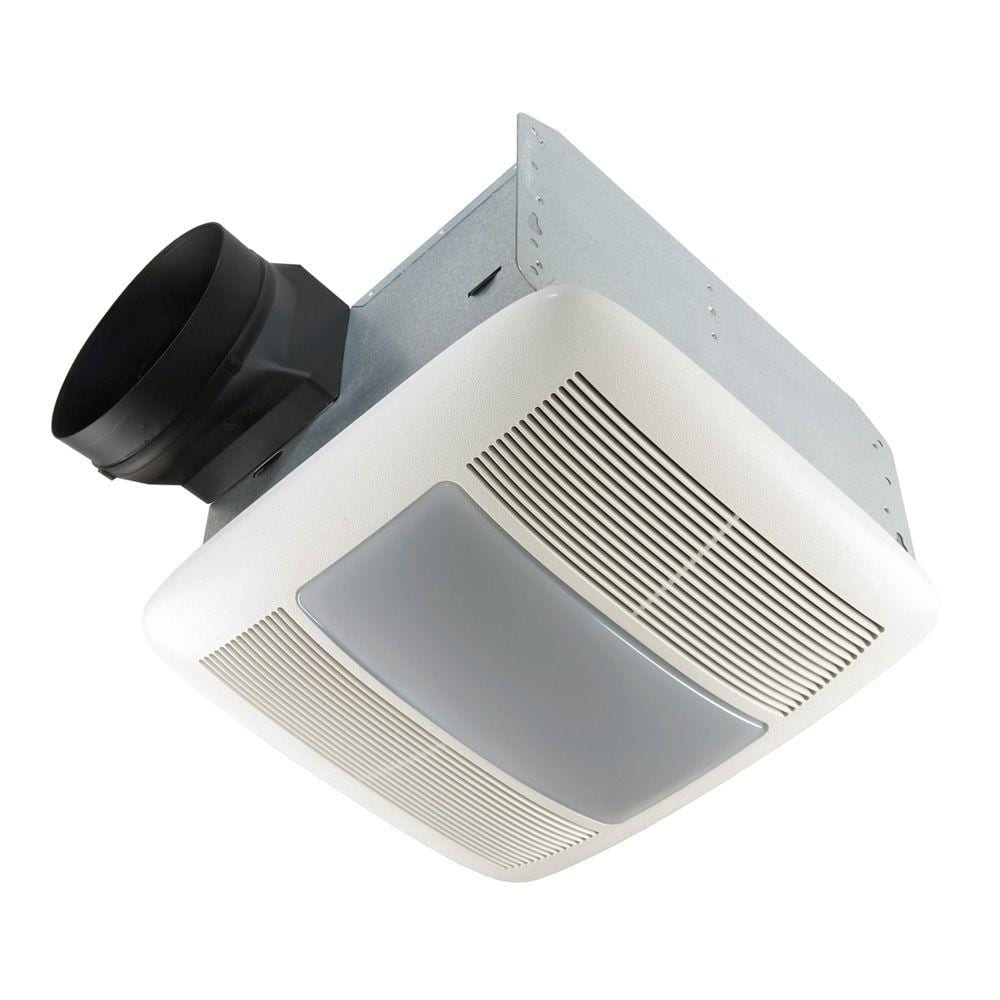 QTX Series Very Quiet 110 CFM Ceiling Exhaust Bath Fan with Light and Night Light, ENERGY STAR 