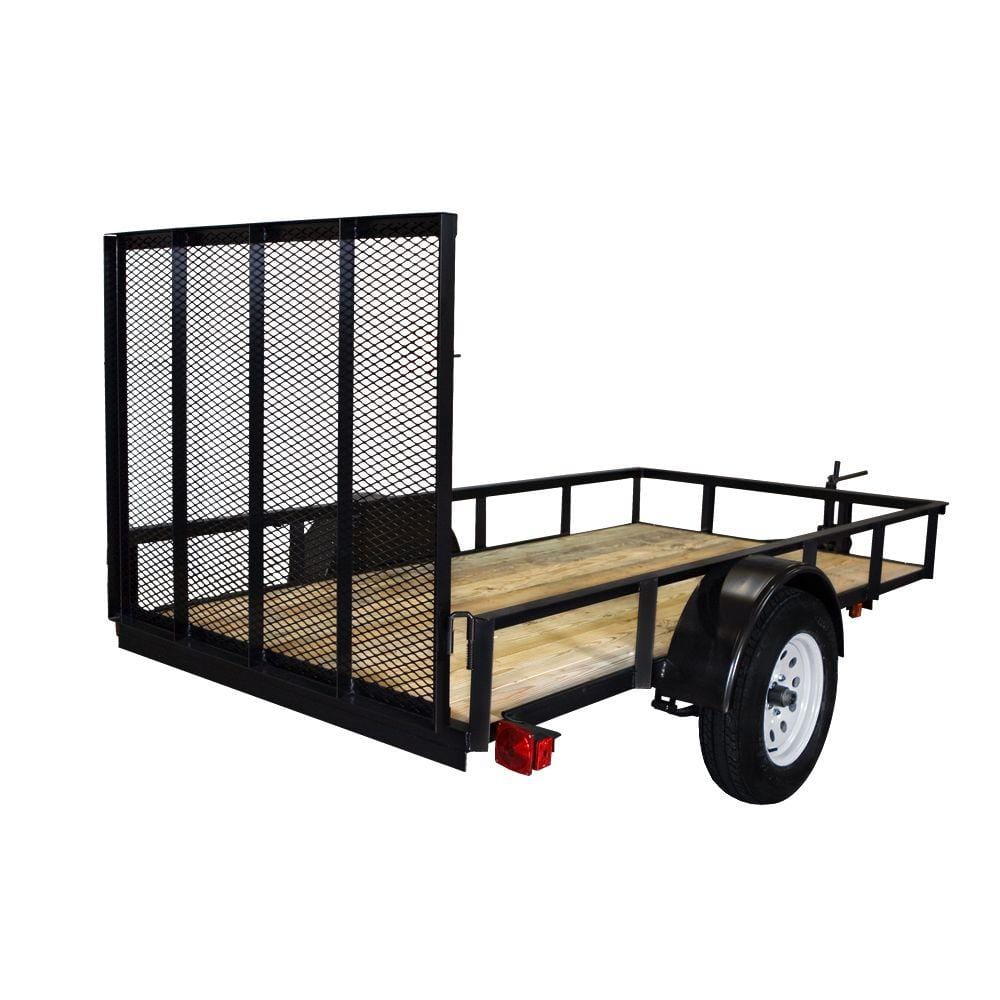 What sizes of utility trailers are available at The Home Depot?