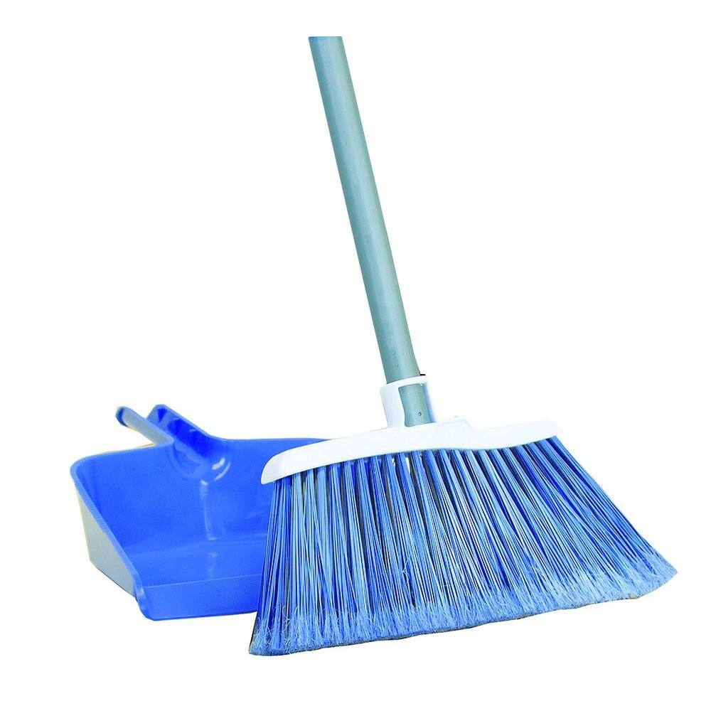 Quickie Angle Broom and Dust Pan7504411 The Home Depot