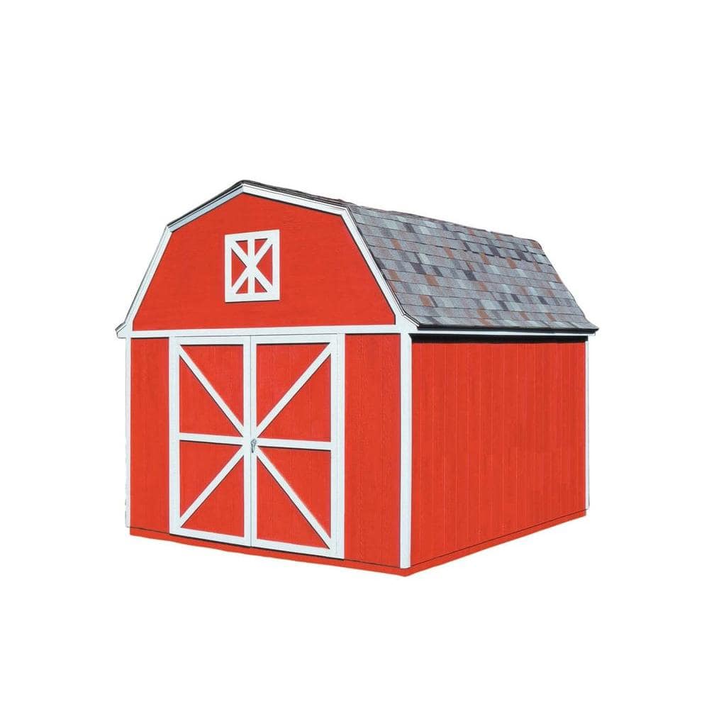  10 ft x 14 ft wood storage the handy home products berkley 10 ft x the
