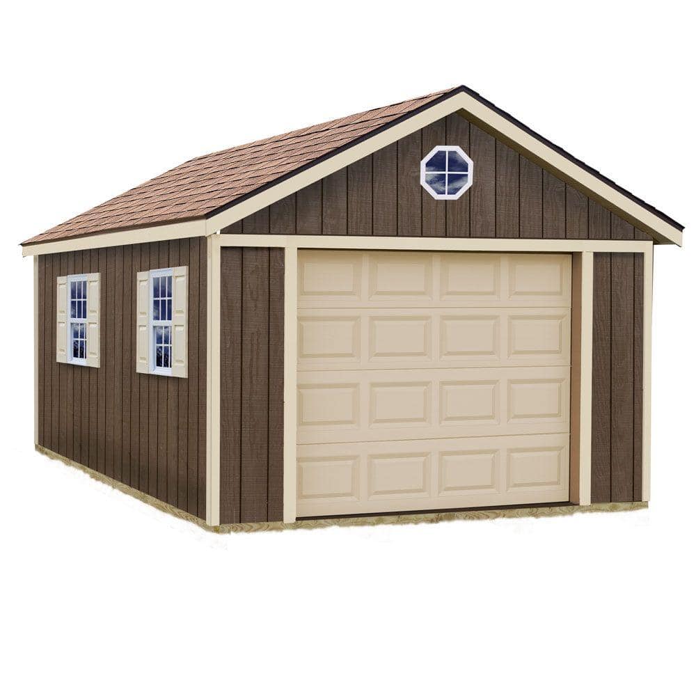 Best Barns Sierra 12 ft. x 16 ft. Wood Garage Kit without ...