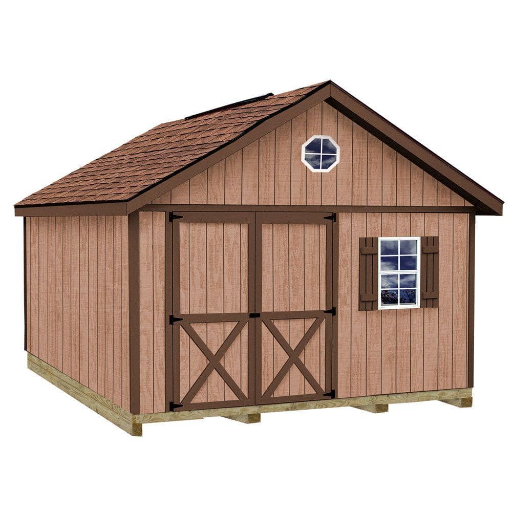 Best Barns Brandon 12 ft. x 20 ft. Wood Storage Shed Kit with Floor including 4 x 4 Runners
