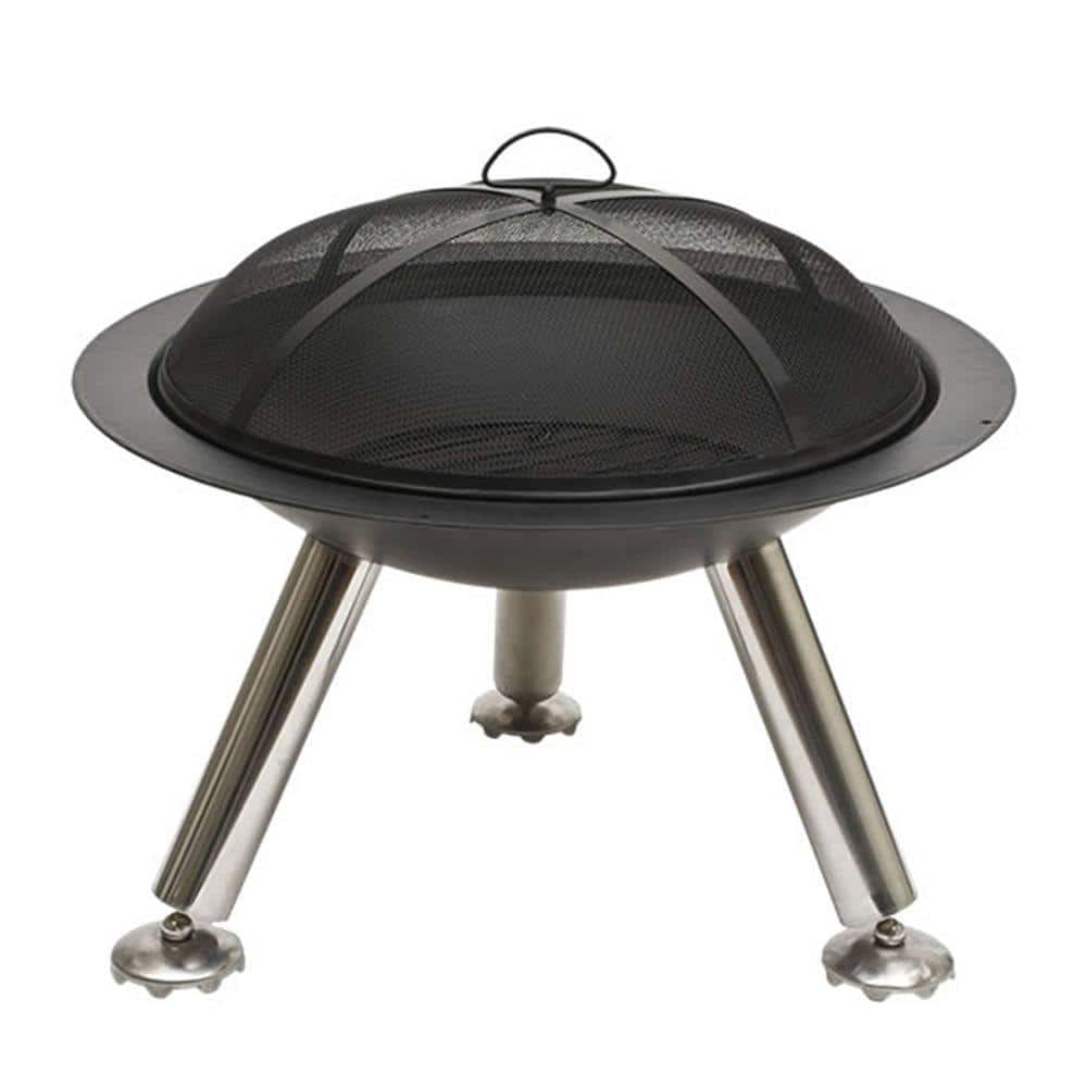UPC 026546022658 product image for CobraCo Outdoor Fire Pits 27 in. Cast Iron Fire Pit Black FBCISTEEL | upcitemdb.com