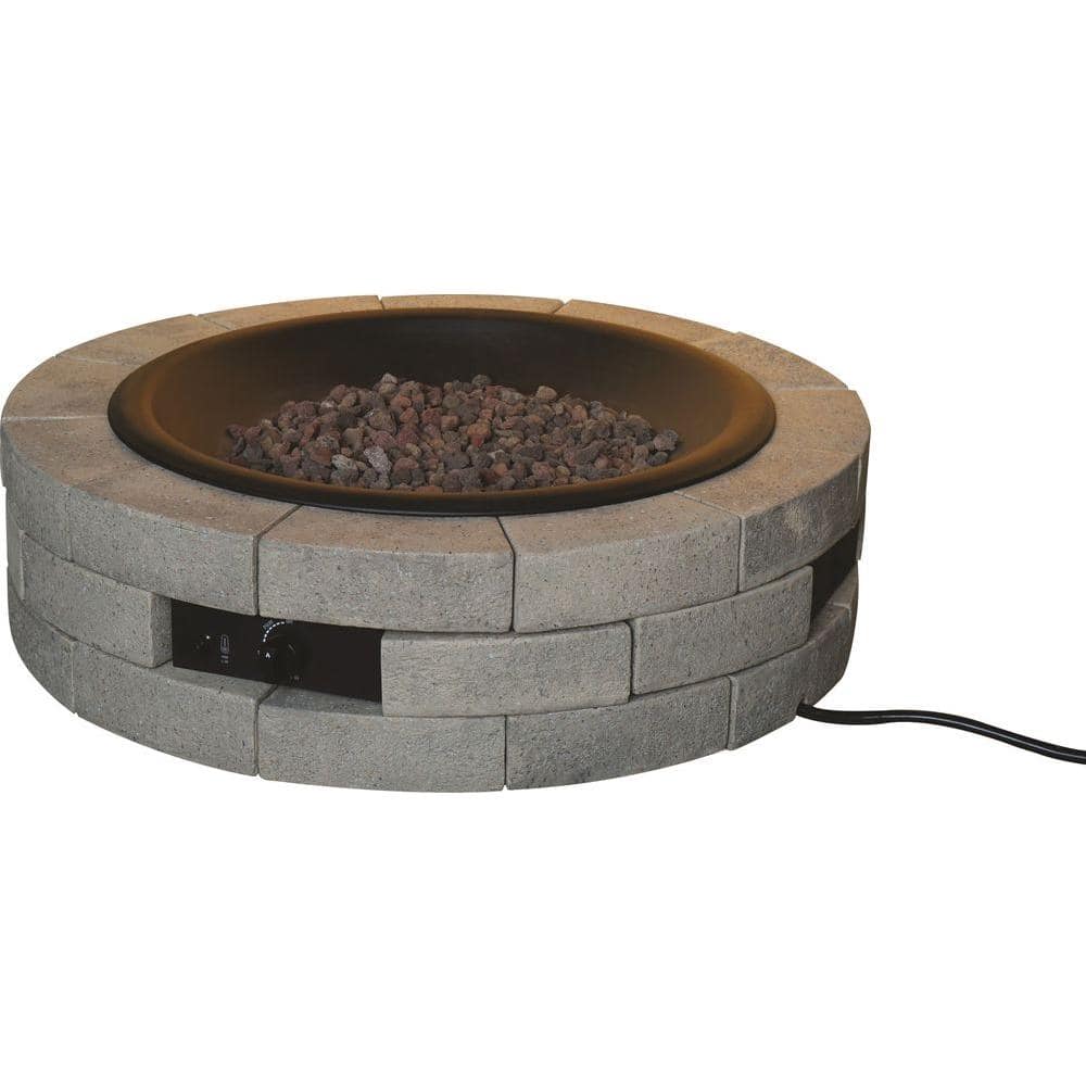 Bond Manufacturing 39 in. Round Gas Insert Stainless Steel Fire Pit