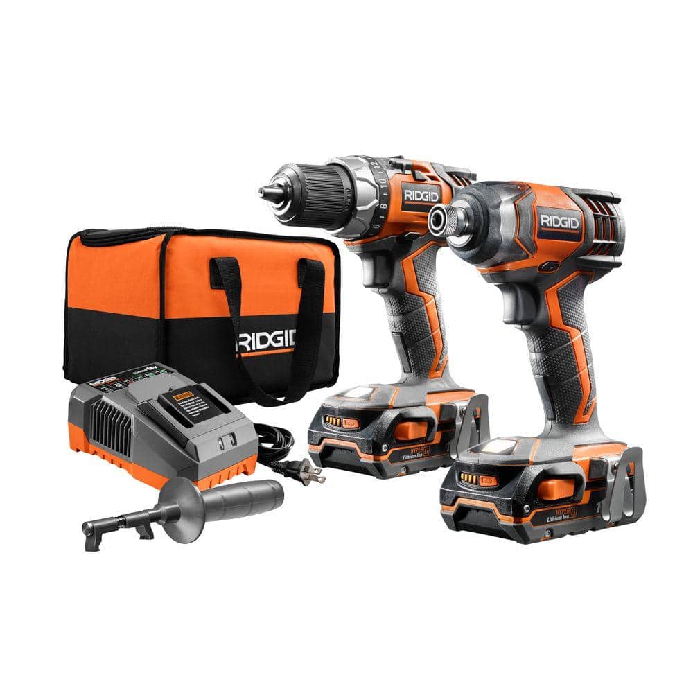 RIDGID X4 18-Volt Lithium-Ion Cordless Drill and Impact Driver Combo Kit (2-Tool)