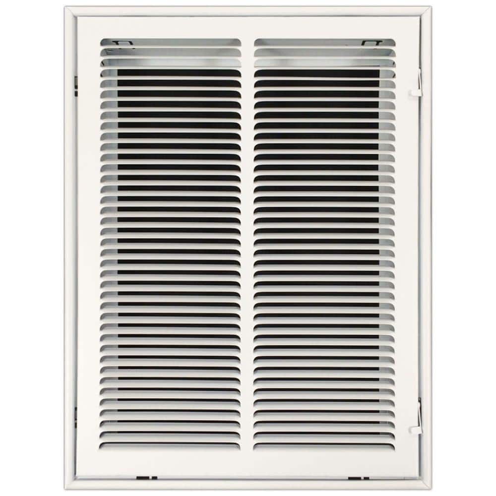 SPEEDIGRILLE 14 in. x 20 in. Return Air Vent Filter Grille with Fixed Blades, WhiteSG1420 FG