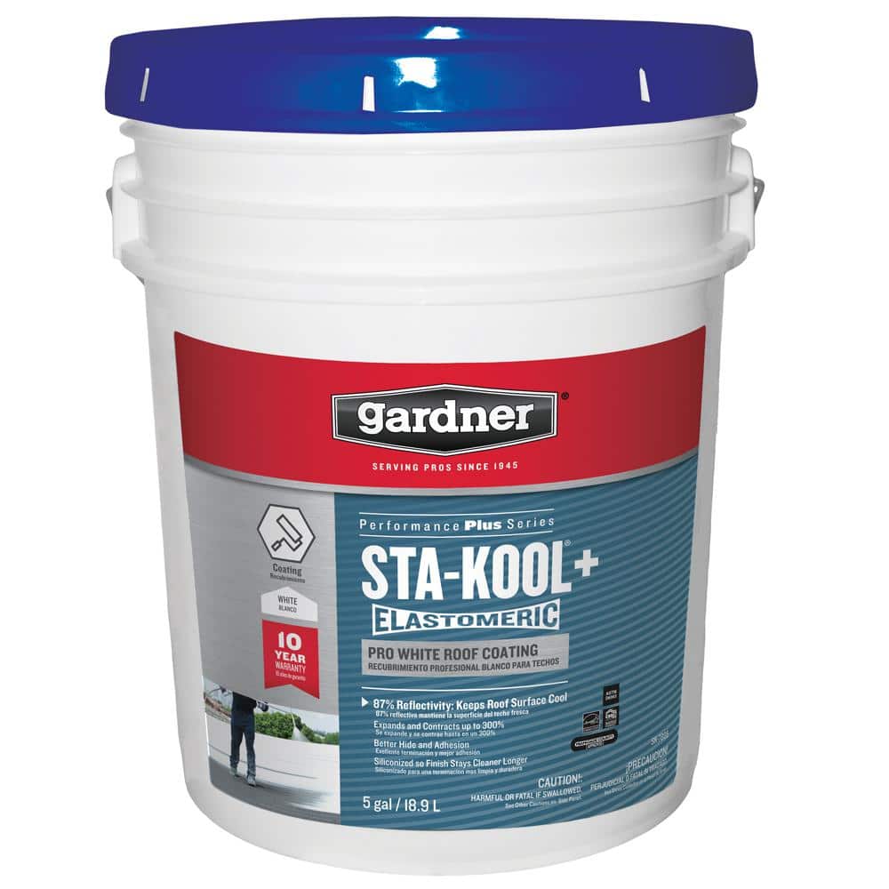 Gardner 5 gal. StaKool+ Pro White Roof CoatingSK7805 The Home Depot