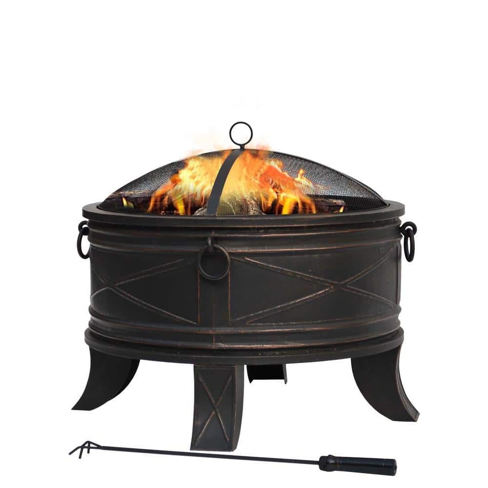Hampton Bay Quadripod 26 in. Round Fire Pit-FT-51161 - The Home Depot