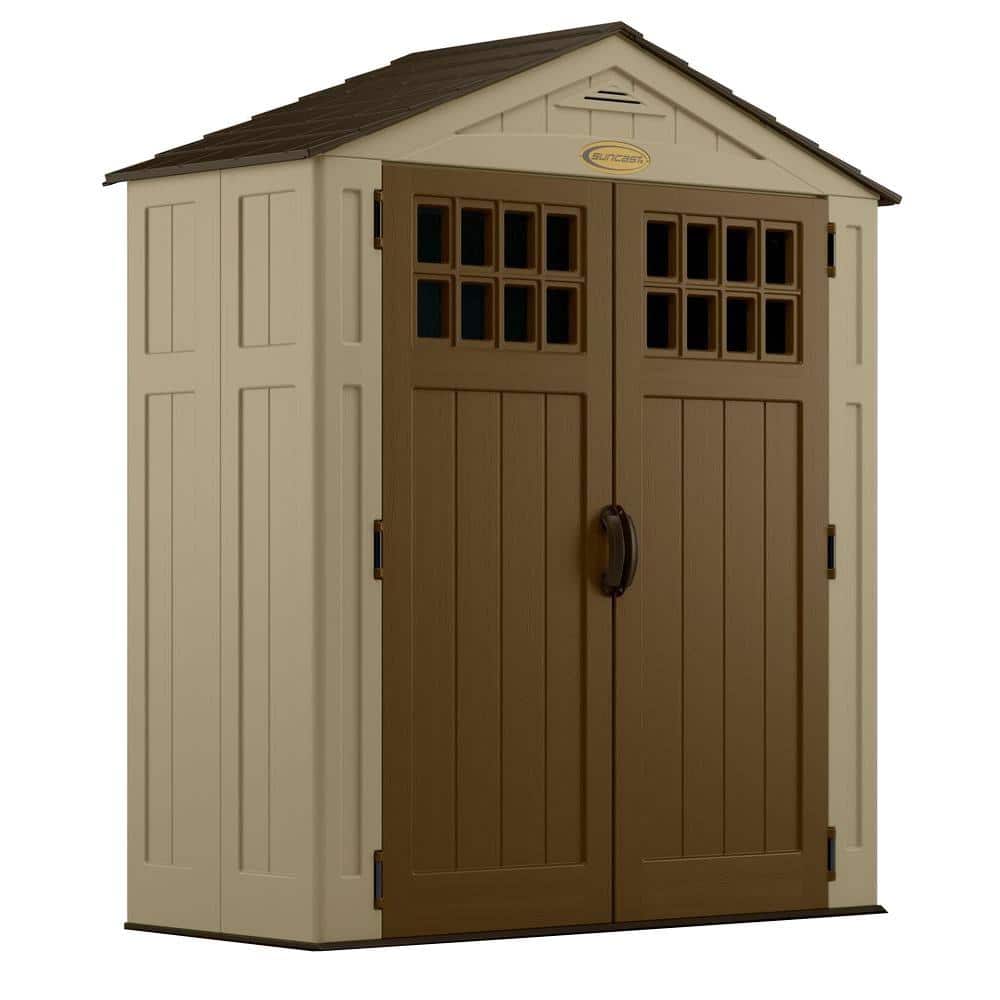 Sheds &amp; Storage Everett 2 ft. 10 in. x 6 ft. 8 in. Resin Storage Shed 