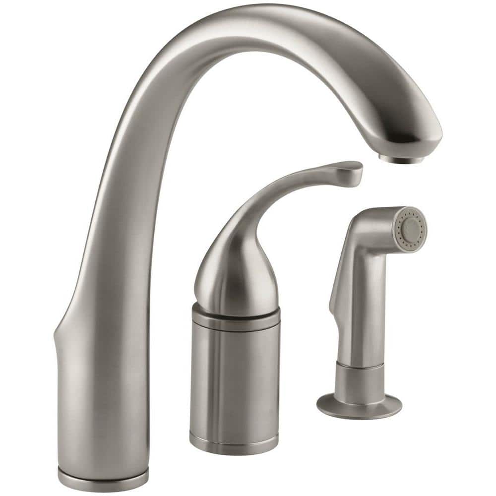 Kohler Forte Single Handle Standard Kitchen Faucet With Side inside The Stylish and Interesting kitchen sink faucet single handle for Your home