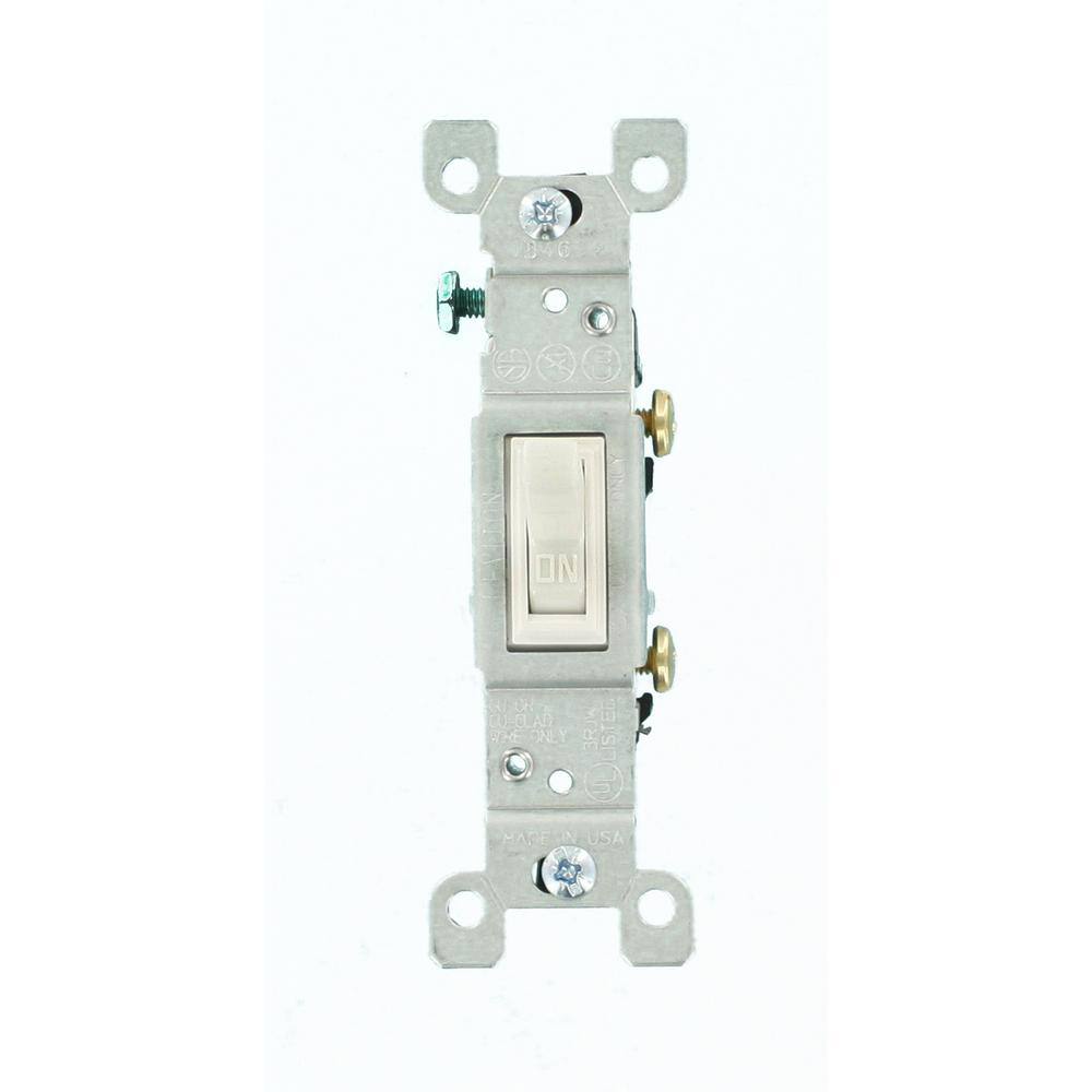 Leviton 15 Amp Single Pole Toggle Switch White R52 01451 02w The