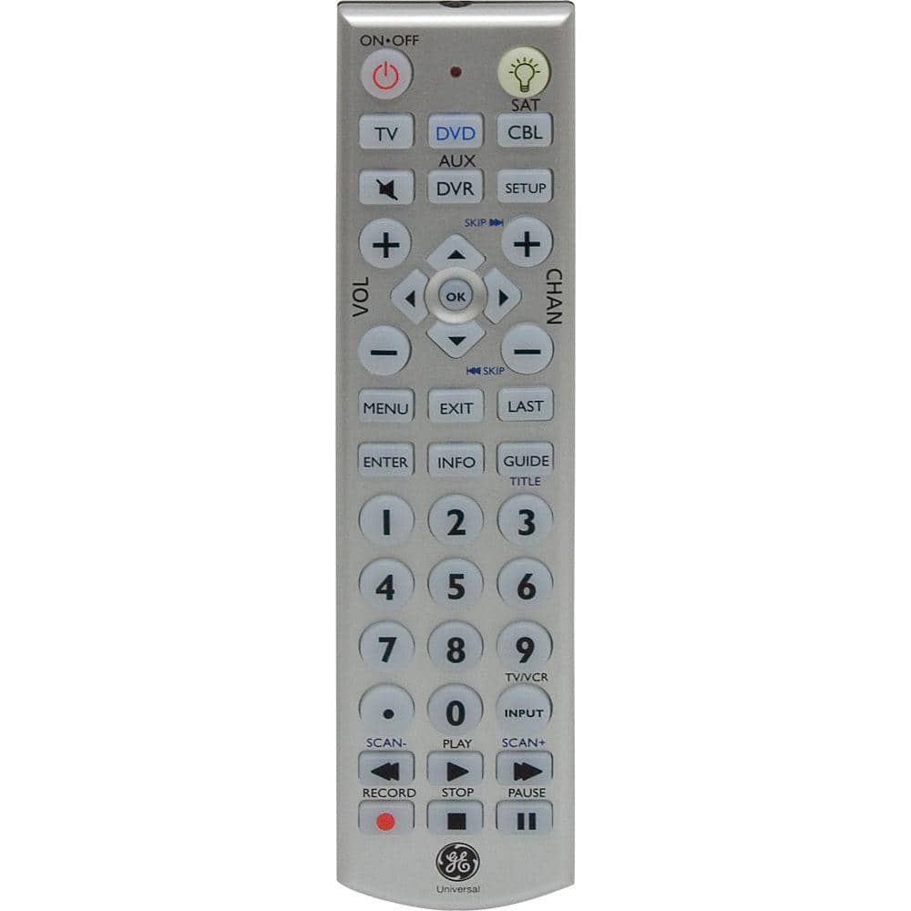 GE Universal Remote with LED Backlight (4-Piece)-24929 - The Home ...