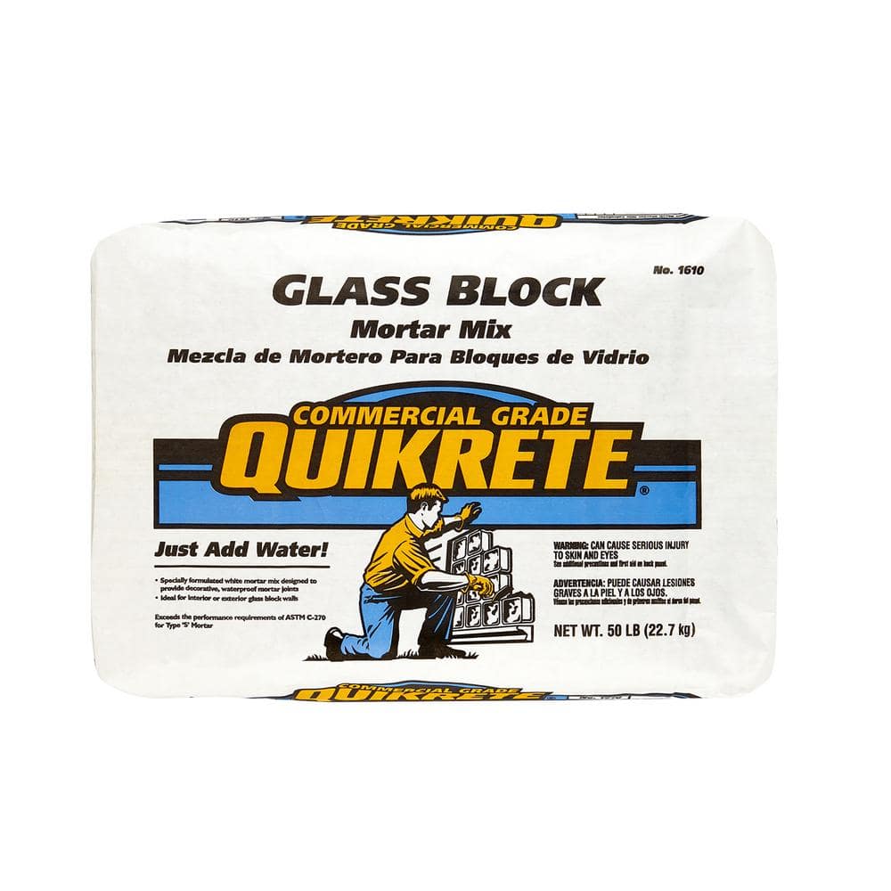 Quikrete 50 lb. Glass Block Mortar Mix-161000 - The Home Depot