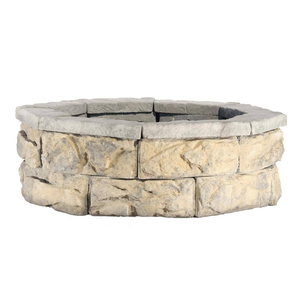 30 in. Fossill Limestone Fire Pit Kit-FSFPLS30 - The Home Depot