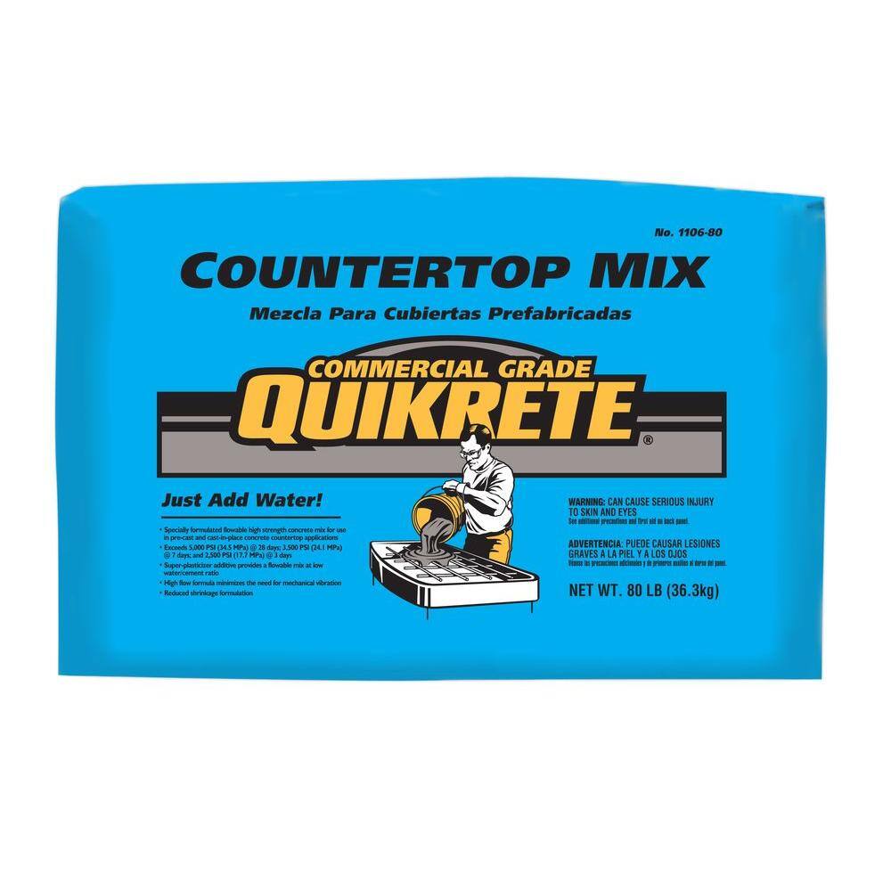 Quikrete 80 lb. Commercial Grade Countertop Mix-1106-80 - The Home ...