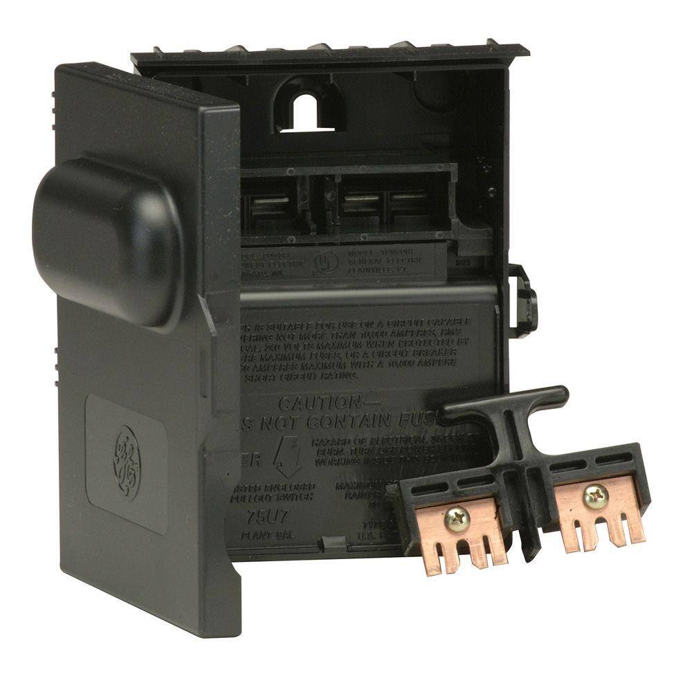 GE 60 Amp 240-Volt 240-Watt Non-Fuse Non-Metallic AC Disconnect Replacement Pull Out Head For Ac Disconnect