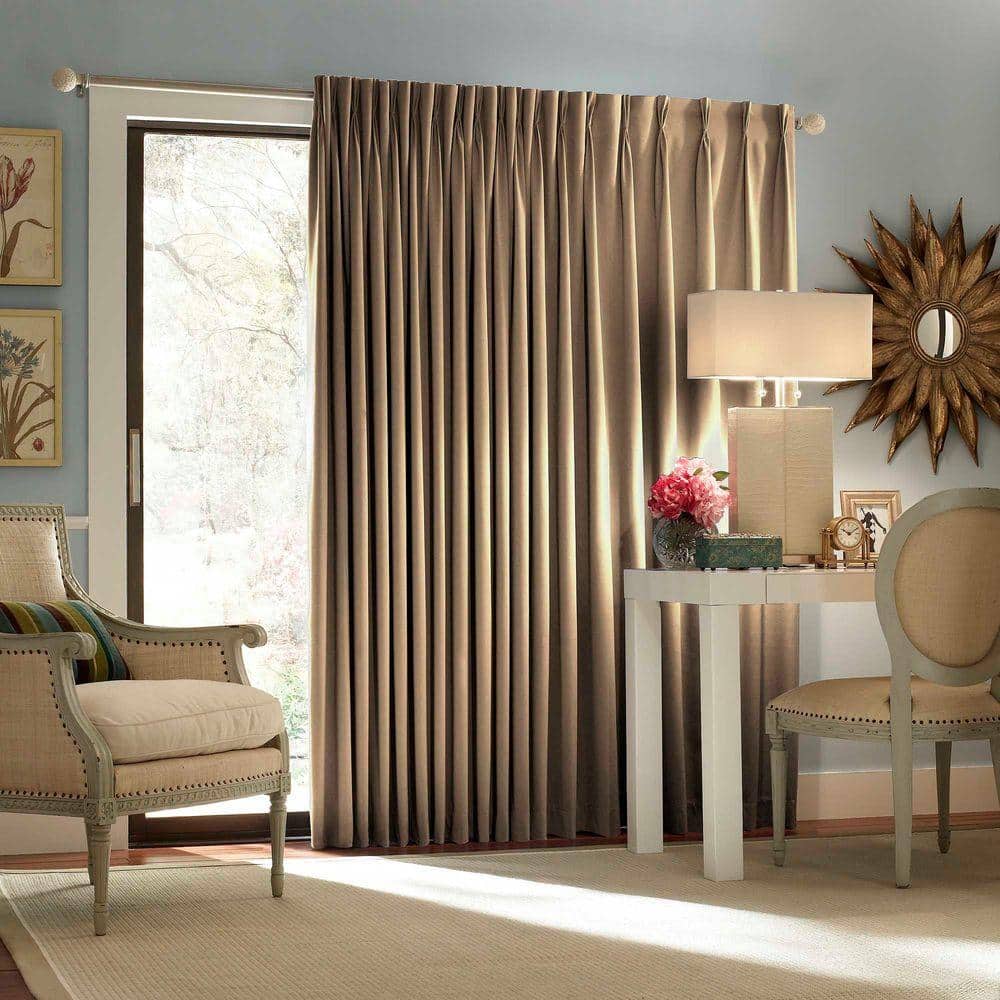 Eclipse Blackout Thermal Blackout Patio Door 84 in. L Curtain Panel in