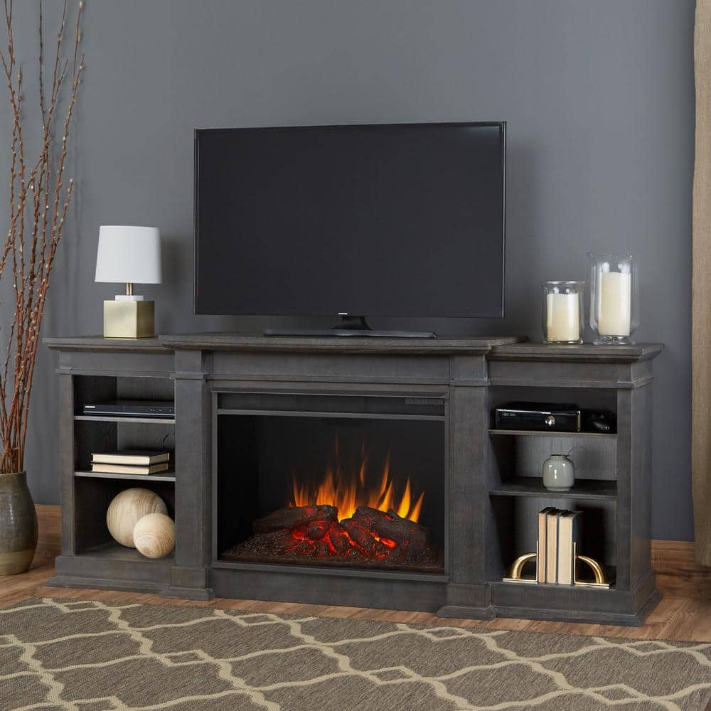 What brands of electric fireplaces does The Home Depot sell?