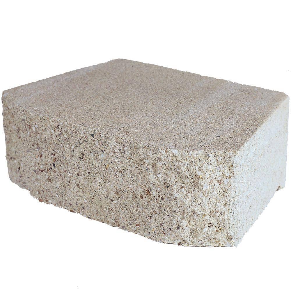 11.5 in. x 7 in. x 4 in. Limestone Concrete Retaining Wall Block-81108