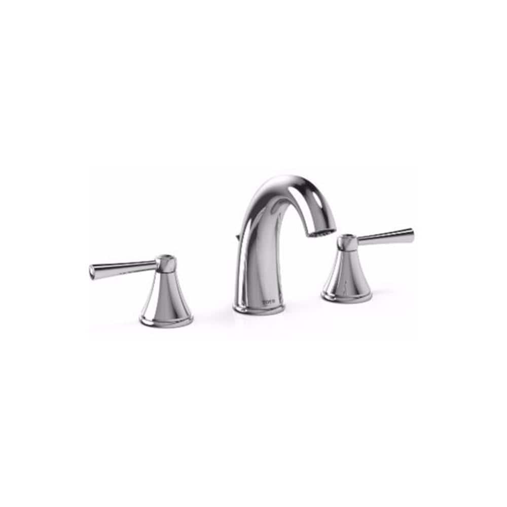TOTO Silas 8 in Widespread 2 Handle Bathroom Faucet in Polished Chrome