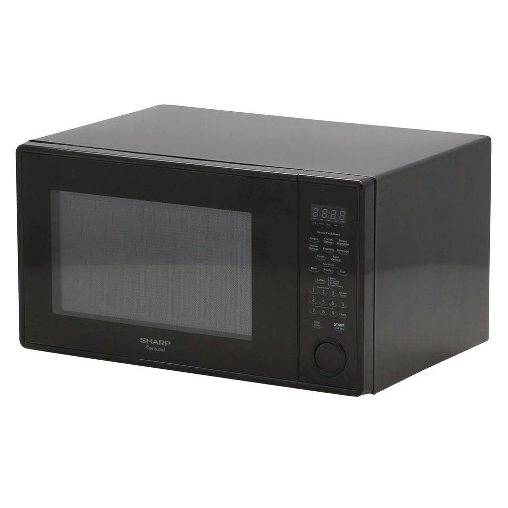 Upc 074000619210 Sharp 1 3 Cu Ft Mid Size Microwave Black