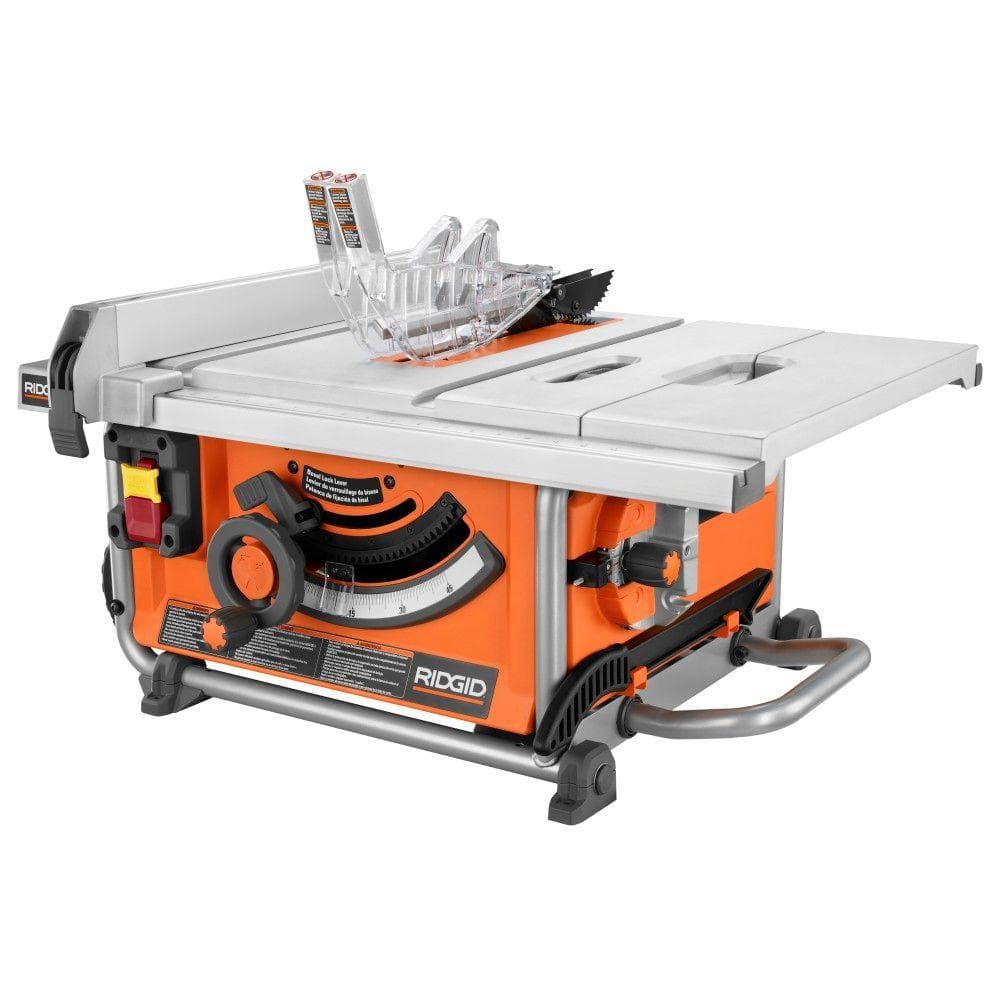 RIDGID 15-Amp 10 in. Compact Table Saw-R45161 - The Home Depot