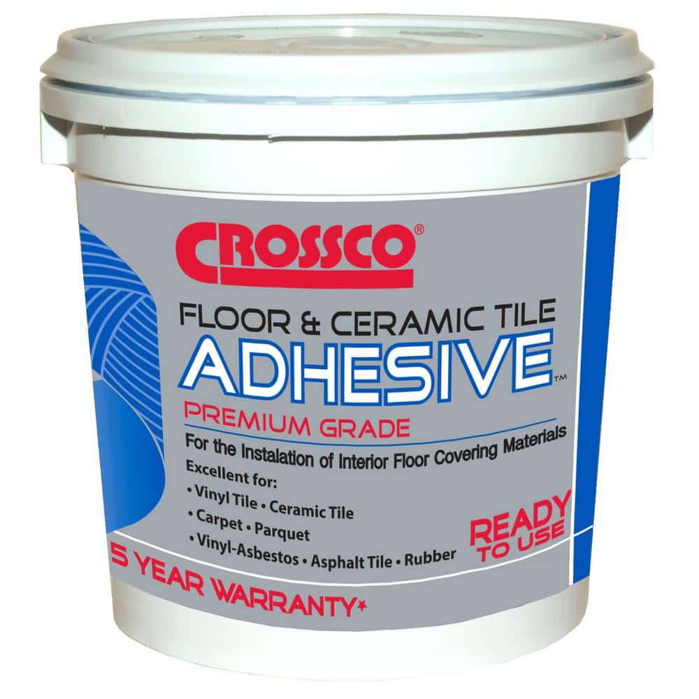 Crossco 1-gal. Floor and Ceramic Tile Adhesive-AD160-4 - The Home Depot