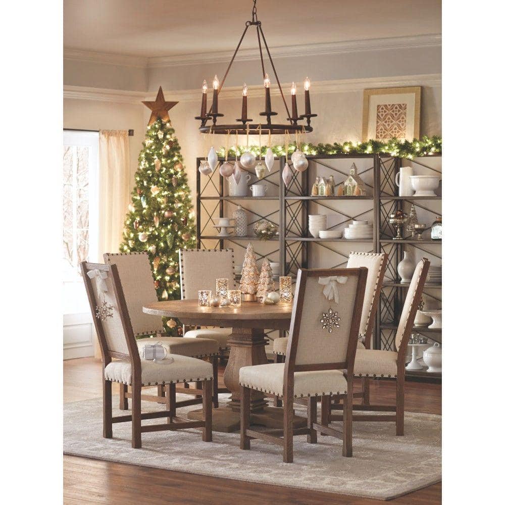 Home Decorators Collection Andrew Antique Walnut Dining Chair (Set of 2