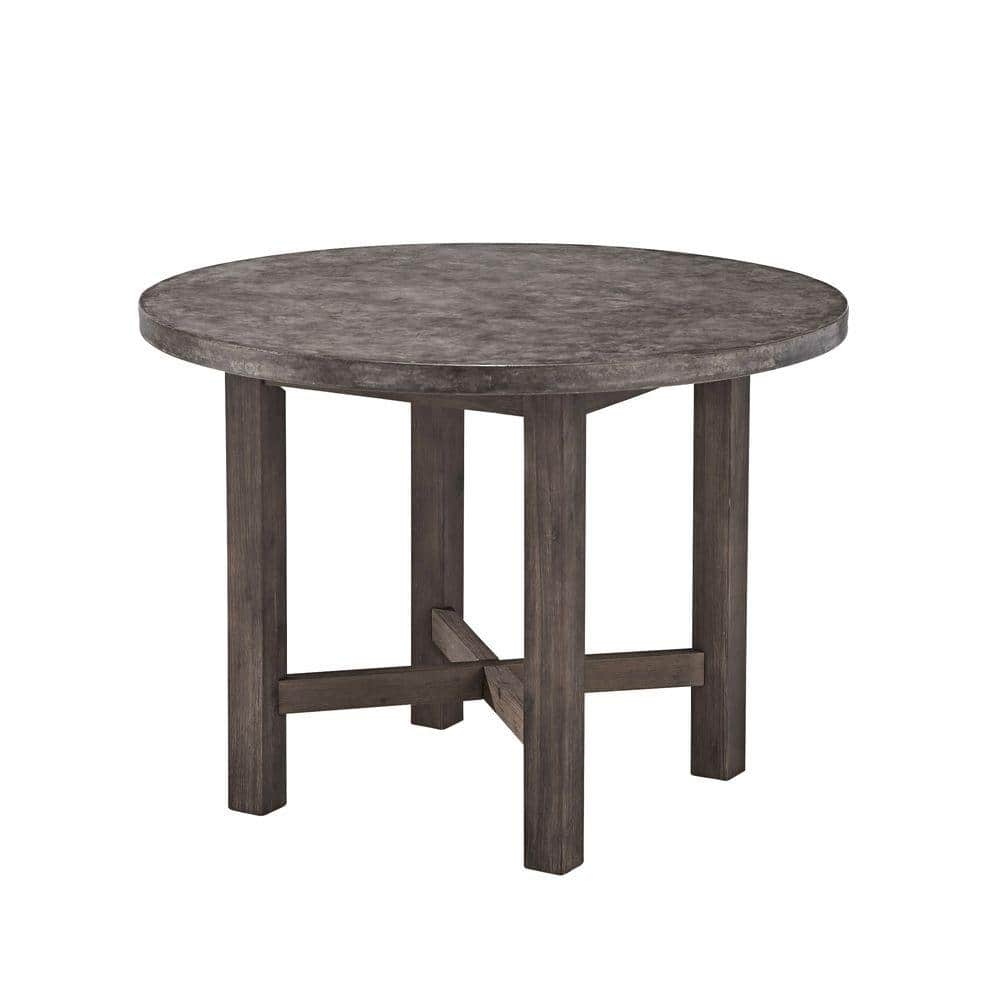 Home Styles Concrete Chic Round Patio Dining Table 5134 30 The in Concrete Round Dining Table for Your home