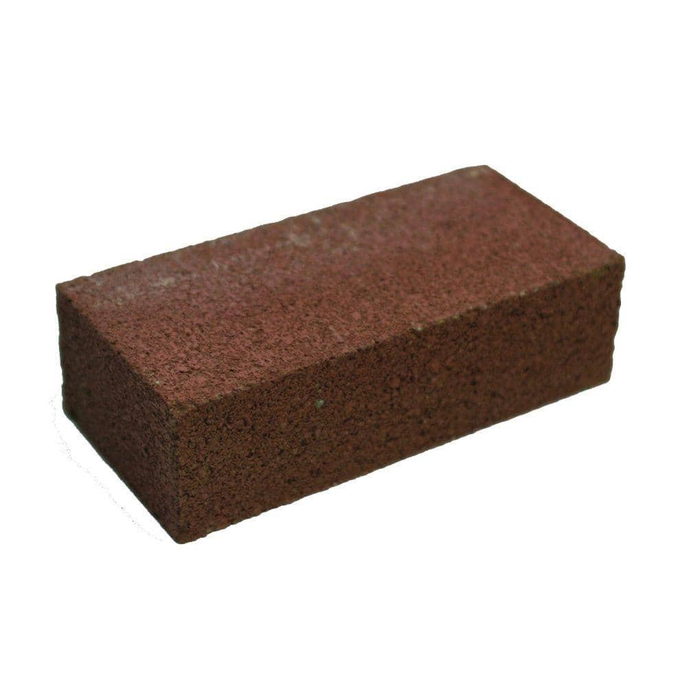 4 in. x 2 in. x 8 in. Red Concrete Brick-100003009 - The Home Depot