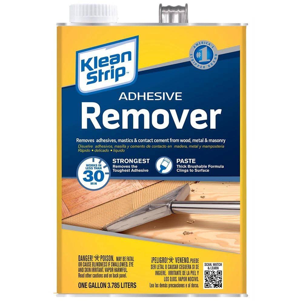 How do you get rid of floor tile glue?