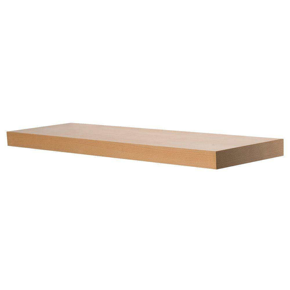 wood floating shelves