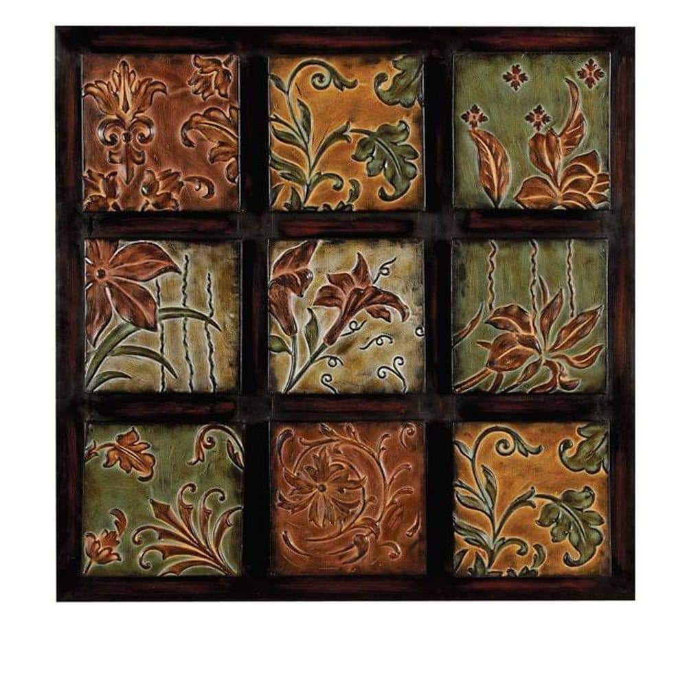Home Decorators Collection 32 in. MultiColored Metal Wall