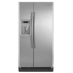 25.3 cu. ft. Side-by-Side Refrigerator in Monochromatic Stainless Steel MSD2576VEM