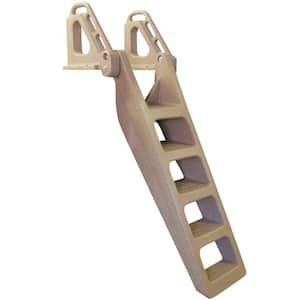  Step Wide Flip Up Polyethylene Dock Ladder-DL-5 - The Home Depot