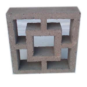 397 12 in. x 4 in. x 12 in. Concrete Decorative Block-DEC #397 SCREEN