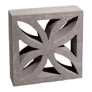 12 in. x 12 in. x 4 in. Gray Concrete Block-100002873 - The Home Depot