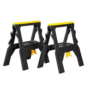 Workforce 28 in. Folding Sawhorse (Twin Pack)-17182238 - The Home 